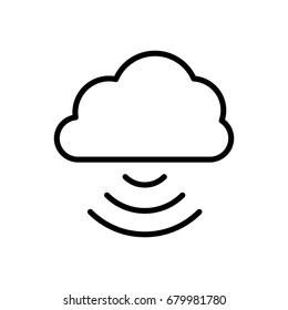 Information Technology icon or logo in modern line style. High quality black outline pictogram for web site design and mobile apps. Vector illustration on a white background.