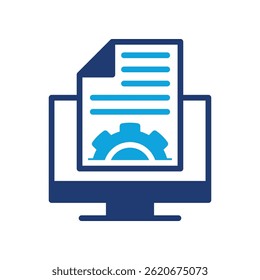 Information Technology Icon Mixed Vector Illustration