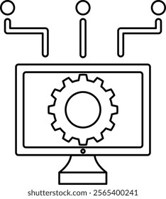 Information Technology icon. Outline style