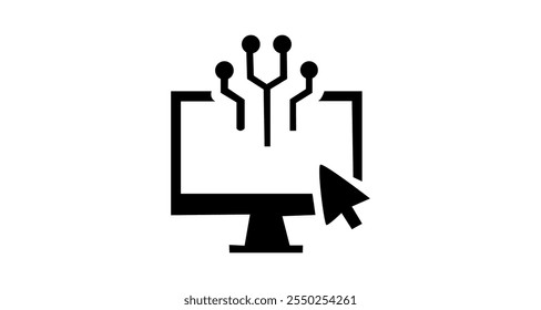 Information Technology icon set. Black and white icon set, Editable icon set, Containing cloud computing, IT manager, big data, data analytics, internet, network security and more. Solid vector icons 