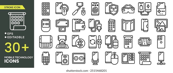 Conjunto de ícones da Tecnologia da Informação. Contendo computação em nuvem, gerente de TI, big data, análise de dados, Internet, segurança de rede e muito mais. Coleção de ícones de vetor sólido.