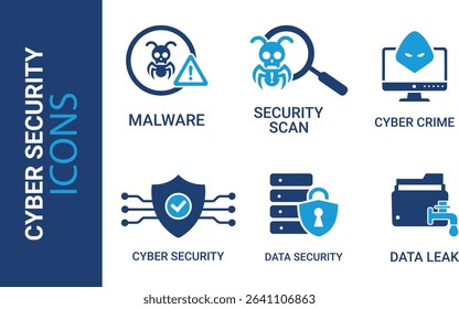 Information Technology icon set. Containing cloud computing, IT manager, big data, data analytics, internet, network security and more. Solid vector icons collection