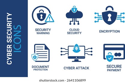 Information Technology icon set. Containing cloud computing, IT manager, big data, data analytics, internet, network security and more. Solid vector icons collection