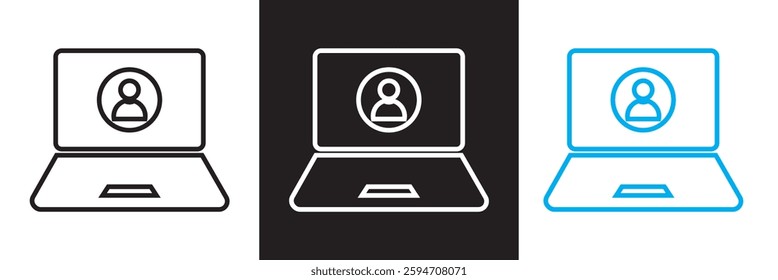 Information Technology icon set. Data analytics, internet, network security etc. Isolated on white, and black background. Vector illustration. EPS 10