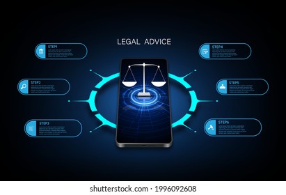 information technology internet digital justice law verdict case legal gavel wooden hammer crime court auction symbol. vector illusatration