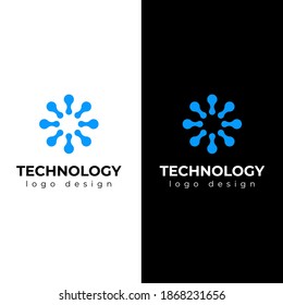 Logo-Design für die Informationstechnologie minimaler und moderner Logo-Vektorgrafik-Vorlage