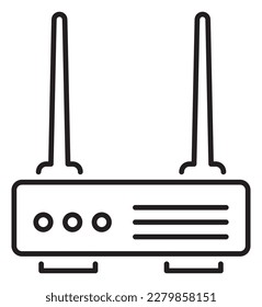 Information technology router vector icon illustration.
