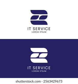 Information Technology Service Logo Z Letter