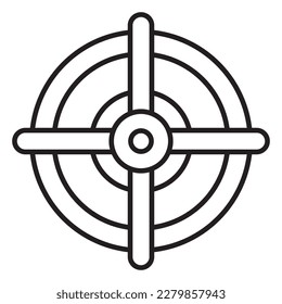 Information technology target vector icon illustration.