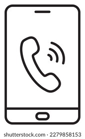 Information technology telephone, dial vector icon illustration.