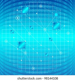 Information Technology Vector Background. Jpeg Version Also Available In Gallery.