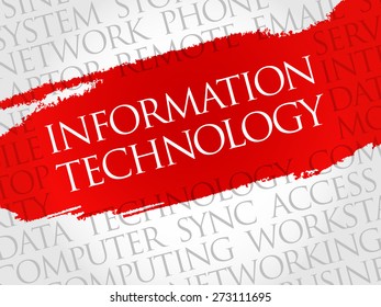Information Technology word cloud concept