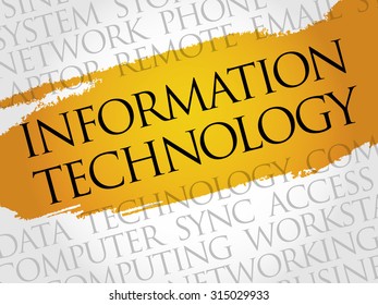 Information Technology word cloud concept