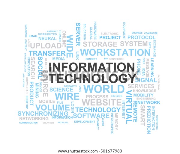 Information Technology Word Cloud Information Technology Stock Vector ...