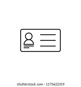 information user icon. Element of data security icon for mobile concept and web apps. Thin line information user icon can be used for web and mobile