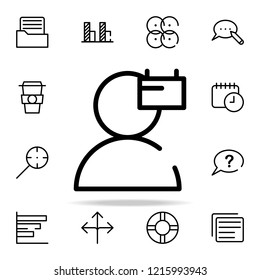 information user icon. startups icons universal set for web and mobile on white background