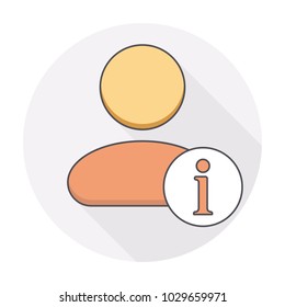 Information user icon. Vector illustration