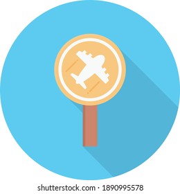 information vector colour flat icon