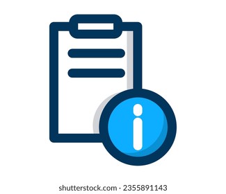 Information Vector Design Icon outline on white background suitable for your website, display and design need