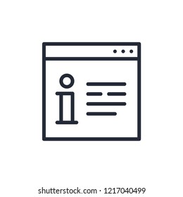 information vector icon