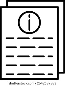 Information vector icon. Can be used for printing, mobile and web applications.