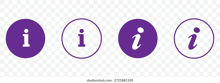 Icono de Vector de información colección. Iconos de información aislados sobre fondo blanco. Icono de punto de información negro. Logotipo de Ayuda. Info icono de Vector de conjunto simple.Vector