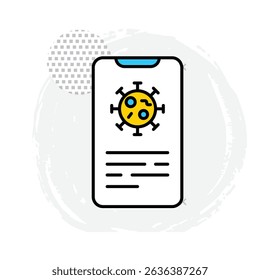 Icono de Vector de información que representa el acceso al contenido educativo