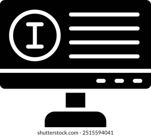 Ilustração de design de ícone de vetor de informações