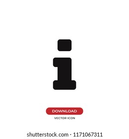 Information vector icon. Info, help, FAQ, inform symbol. 