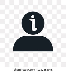 Information vector icon isolated on transparent background, Information logo concept