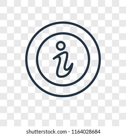 Information vector icon isolated on transparent background, Information logo concept