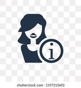 Information vector icon isolated on transparent background, Information transparency concept can be used web and mobile