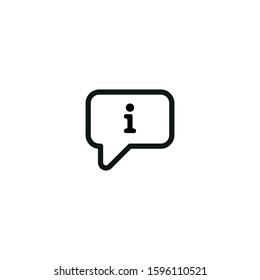 information vector icon on white background