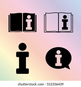 information - vector icon set