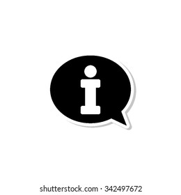 Information - vector icon with shadow