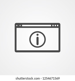 Information vector icon sign symbol