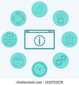 Information vector icon sign symbol