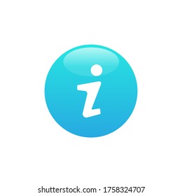 Information, Vektorsymbol einzeln auf weißem Hintergrund