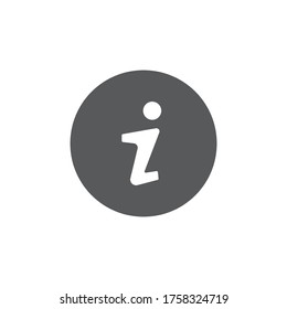 Information, Vektorsymbol einzeln auf weißem Hintergrund