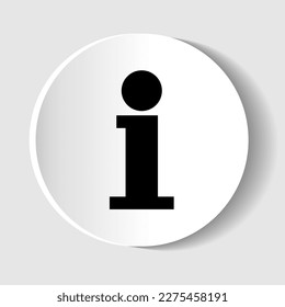 Information vector icon for web design and mobile phone applications.