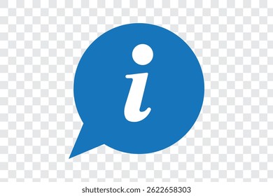 Informationsvektorsymbole einzeln auf weißem Hintergrund. Schwarz-blaues Informationssymbol. Information, Info einfaches Vektorsymbol.