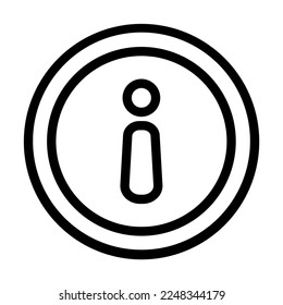 Information Vector Line Icon Design