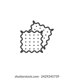 Information Vector Line Icon Illustration.