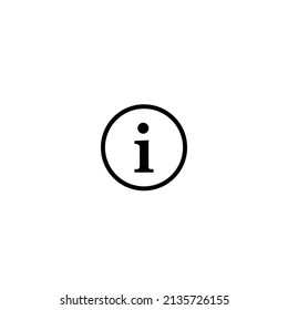 Icono de línea de vector de información. Firma de información