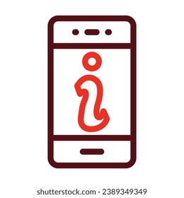 Information Vector Thick Line Two Color Icons For Personal And Commercial Use.
