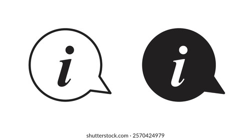 Information vector web icons set