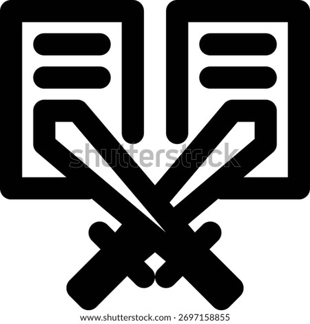 Information Warfare, Information, Warfare Outline Icon