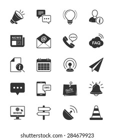 Information & Website icon on White Background Vector Illustration