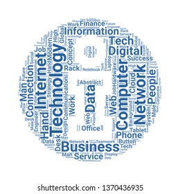 information word cloud. tag cloud about information