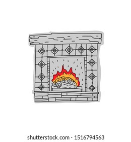 Drawn Fireplace Images Stock Photos Vectors Shutterstock
